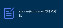 access與sql server的語法對比