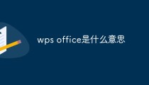 wps office是什么意思