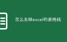 怎么去掉excel的表格线