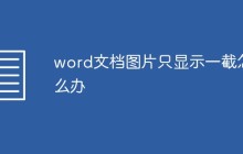word文档图片只显示一截怎么办