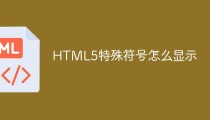 HTML5特殊符号怎么显示