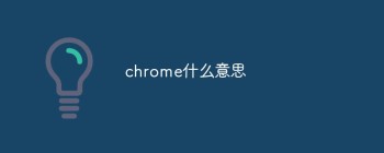 chrome什么意思