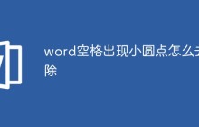 word空格出现小圆点怎么去除