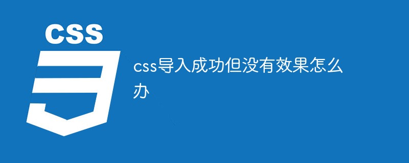 css导入成功但没有效果怎么办