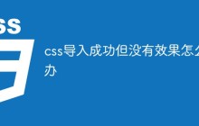 css导入成功但没有效果怎么办