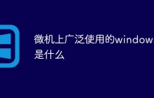 微机上广泛使用的windows是什么