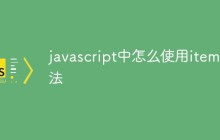 javascript中怎么使用item方法