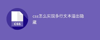 CSSで複数行のテキストのオーバーフローを非表示にする方法