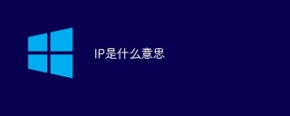 IP是什么意思