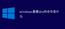 What is the command to reset dns in windows
