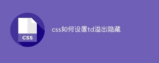 CSSでTDオーバーフロー非表示を設定する方法