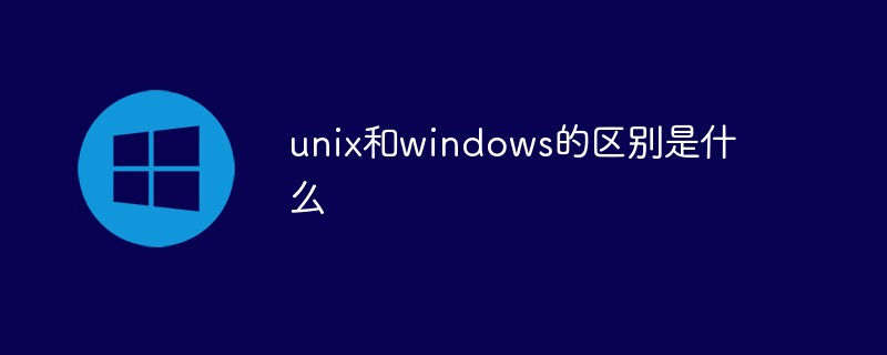 What is the difference between unix and windows