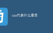 css代表什么意思
