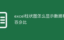excel柱状图怎么显示数据和百分比