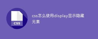 How to use display to show hidden elements in css