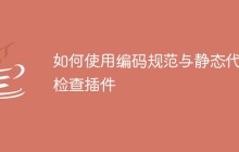 如何使用编码规范与静态代码检查插件