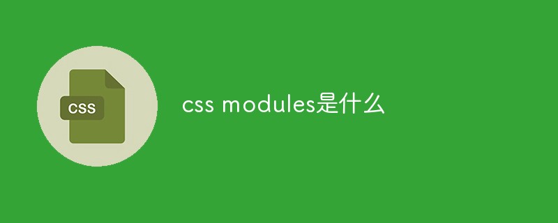 CSSモジュールとは何ですか