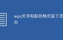 wps文字粘贴后格式变了怎么办