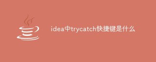idea中trycatch快捷键是什么