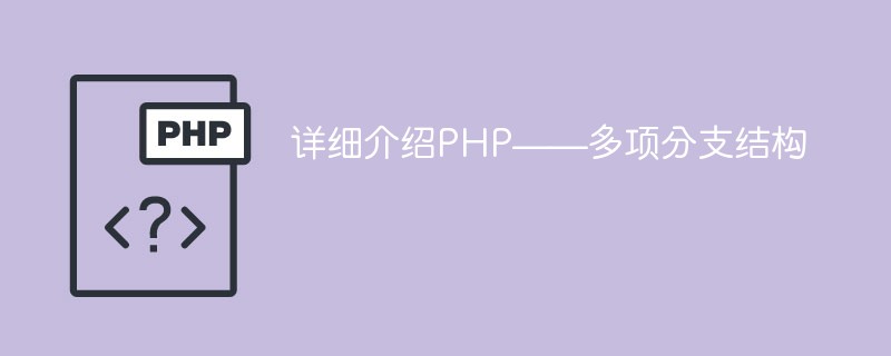 详细介绍PHP——多项分支结构