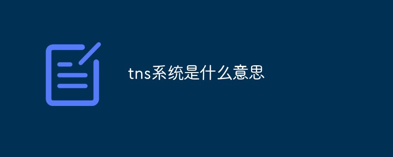 What does tns system mean?