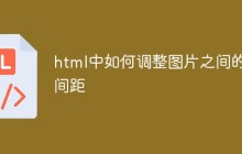 html中如何调整图片之间的间距