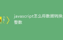 javascript怎么将数据转换为整数