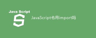 Does JavaScript also use import?