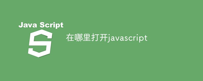 在哪裡打開javascript