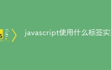 javascript使用什么标签实现