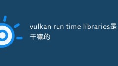 vulkan ランタイム ライブラリは何をしますか?