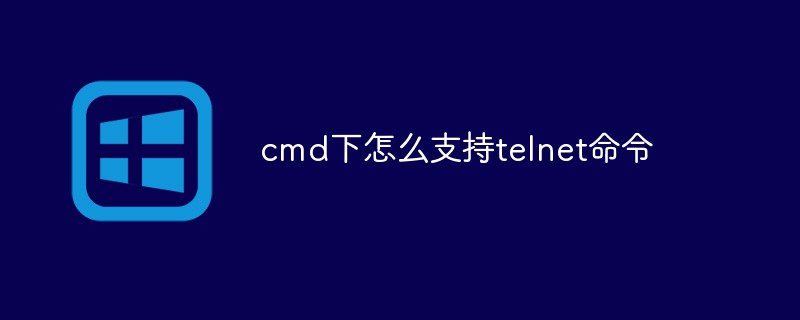 cmd で Telnet コマンドをサポートする方法