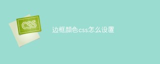 CSS 테두리 색상을 설정하는 방법