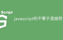 javascript的不等于是啥符号