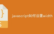 javascript如何设置width