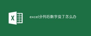 excel分列后数字变了怎么办