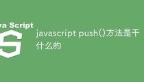 javascript push()方法是干什么的