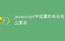 javascript中变量的命名有什么要求