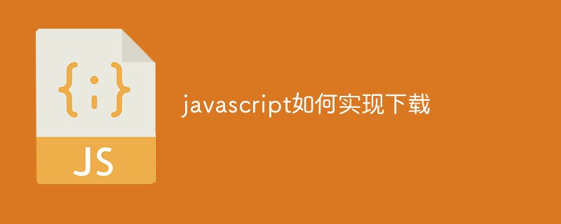 How to implement downloading in javascript