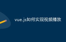 vue.js如何实现视频播放