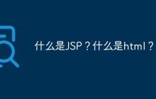 什么是JSP?什么是html?