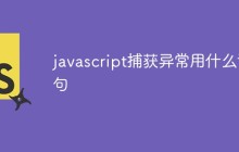 javascript捕获异常用什么语句