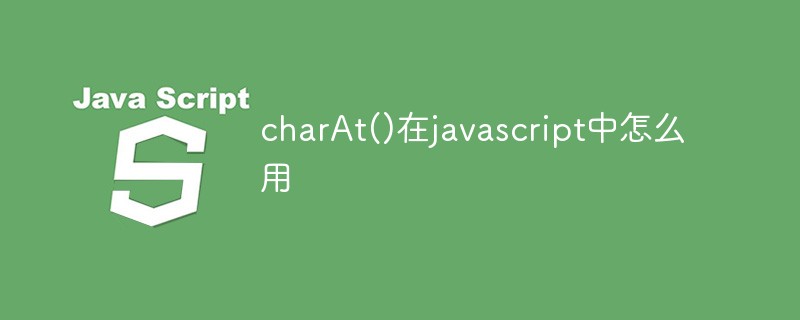 How to use charAt() in javascript