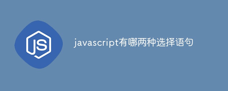 JavaScript の 2 つの選択ステートメントとは何ですか?