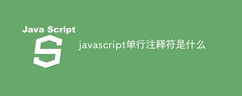 Qu'est-ce que le caractère de commentaire JavaScript sur une seule ligne ?