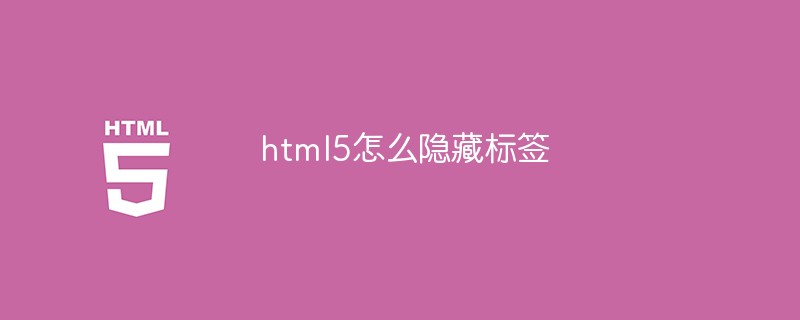 html5怎麼隱藏標籤