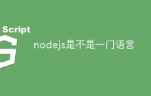nodejs是不是一门语言