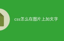 css怎么在图片上加文字