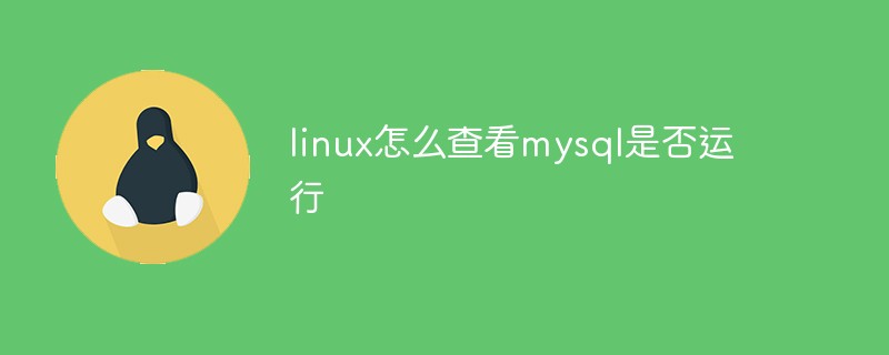 linux怎么查看mysql是否运行