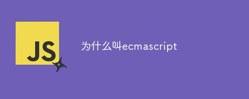 Mengapa ia dipanggil ecmascript?